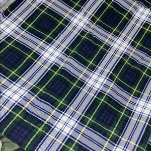 Ralph Lauren University Dress Gordon QUEEN FLAT sheet tartan plaid